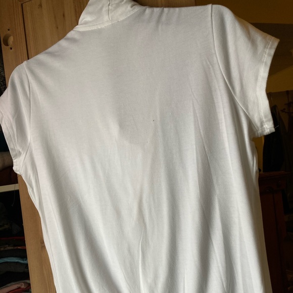 Classic white front wrap blouse - Picture 6 of 7